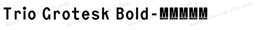 Trio Grotesk Bold字体转换